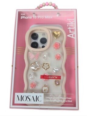 Artikl iPhone 15 Pro Max Mosaic Cream & Peachy Pink Phone Case